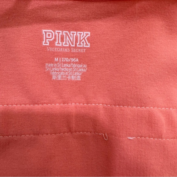 NWT PINK Victoria's Secret Sport Athletic Dress Shorts Medium Coral Razorback - Picture 10 of 14